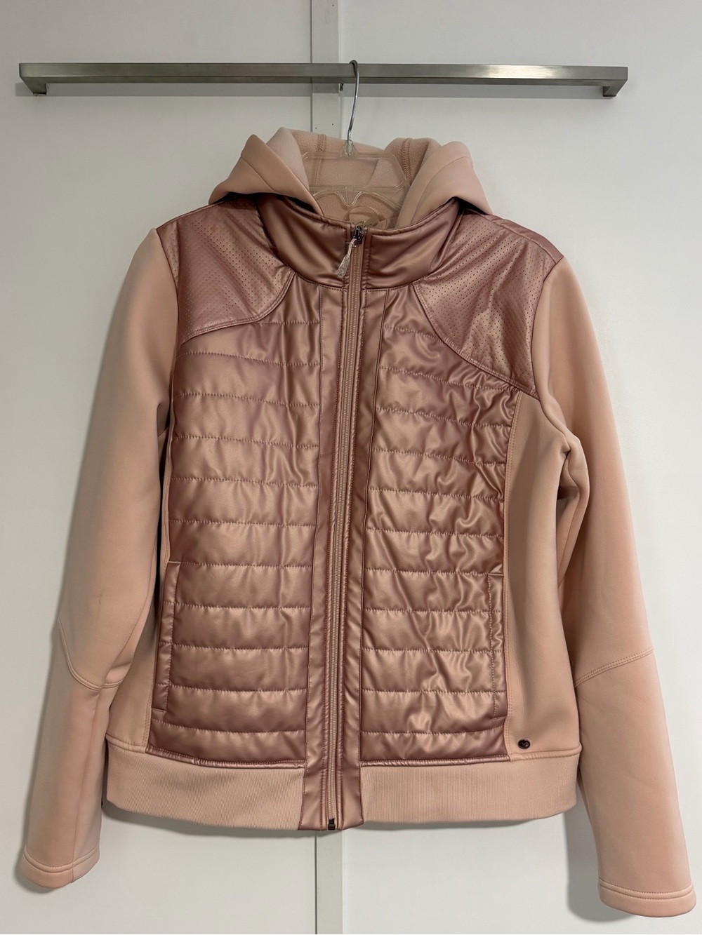 CALIA by Carrie Underwood Quilted Hooded Jacket - Dusty Rose